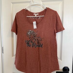 Women's Rust Cow Graphic Tee